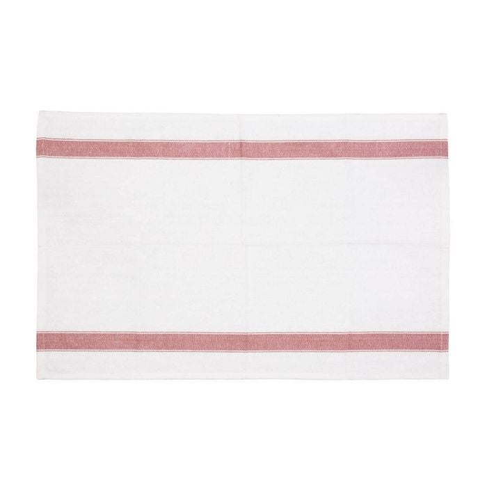 Vogue Tea Towel Heavy Duty Single Red Commercial Kitchen Linen