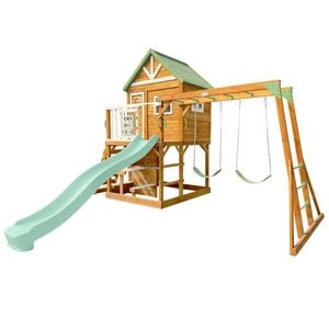 Lifespan Kids Riversdale Play Centre with 2.2m Pastel Green Slide