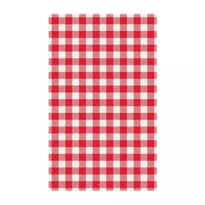 Moda 310x190mm Gingham Red Greaseproof Paper Pack Of 2000