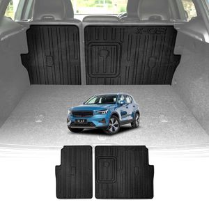 Back Seat Protector For Volvo Xc40 2018-onwards All Weather Heavy Duty Car Seat Kick Mats Cover