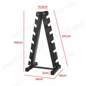 Heavy Duty Dumbbell Rack Storage Racking 6 Pairs Home Gym Weight