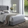 Istyle Wimbledon Queen Bed Frame Fabric Grey
