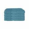 600gsm Set Of 4 Combed Cotton Bath Towels 70 X 140 Cm Teal