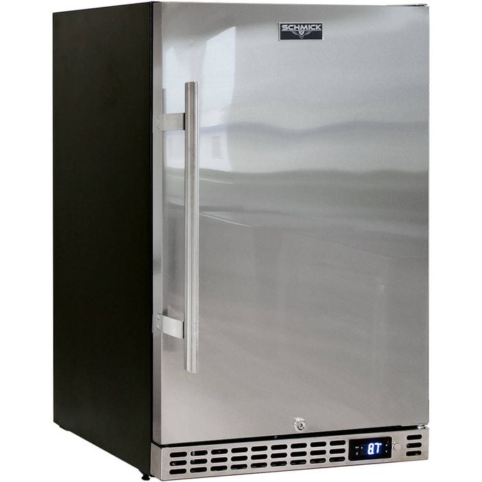 Schmick Stainless Solid Door Bar Fridge (Right Hinged) - SK116R-SD