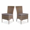 Java 2pc Set Outdoor Rattan Wicker Dining Chair