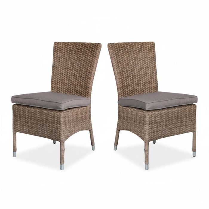 Java 2pc Set Outdoor Rattan Wicker Dining Chair