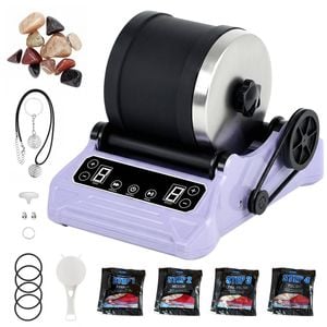 Advwin Rock Tumbler Kit with 9 Speed & 9-Day Timer Purple