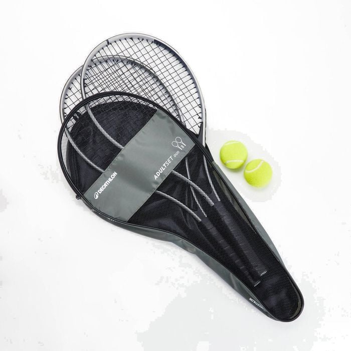 Decathlon - Duo Adult Essential Tennis Set - 2 Rackets + 2 Balls + 1 Bag - One Size