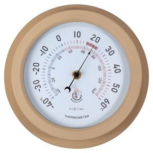 NeXtime Lily Outdoor Thermometer 22cm Brown