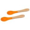 Tiny Dining Bamboo Baby Weaning Forks with Silicone Tip - Pack of 2