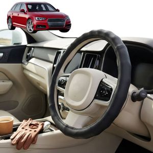 Australian Goose Steering Wheel Cover for Audi A4 S4 RS4 2016 - Current (B9) Circle Black