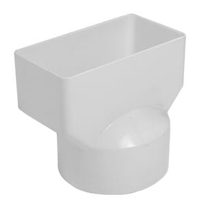 Icon Plastics 100x50mm Square To 90mm Round Stormwater Adaptor