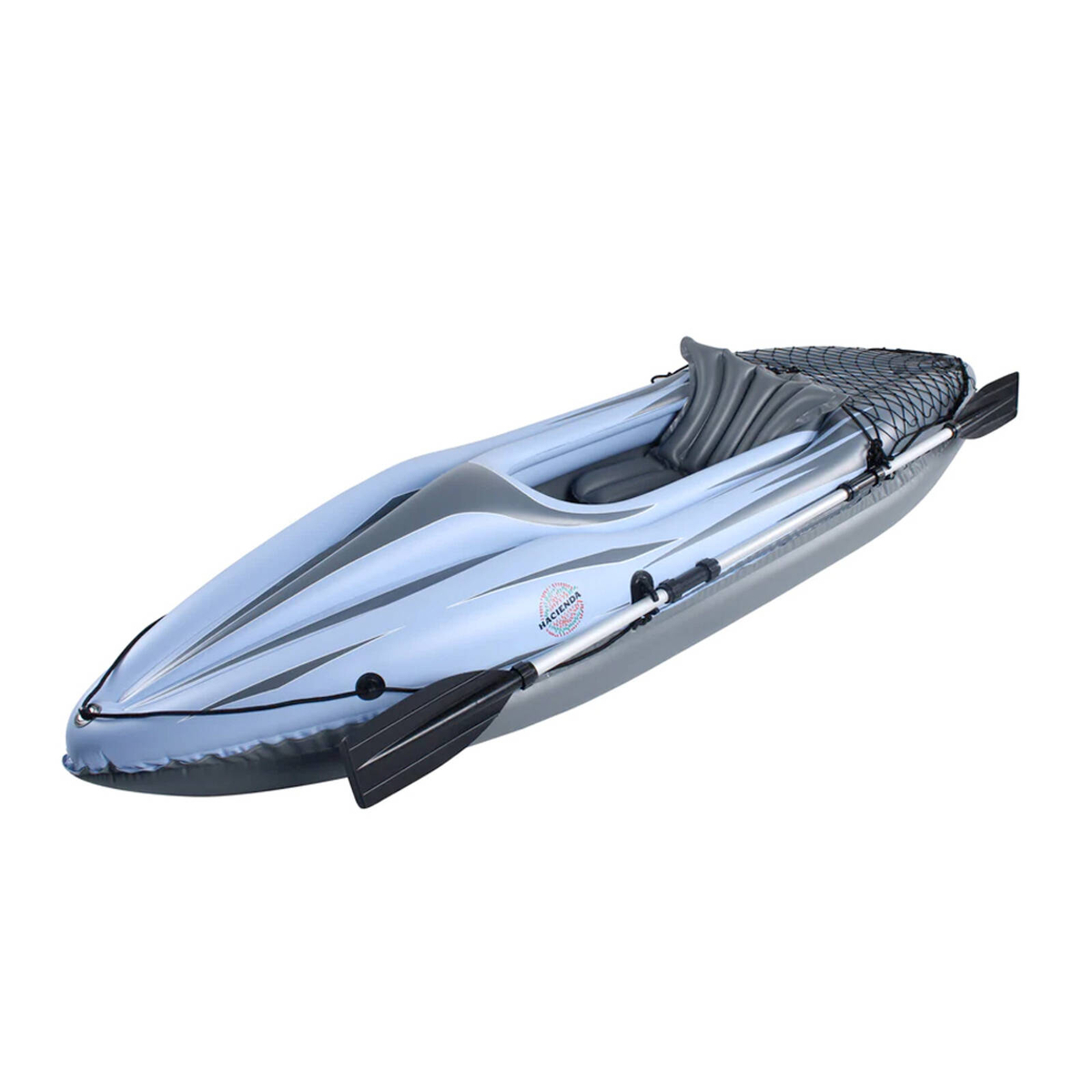 Inflatable Kayak 274cm Single Seat Hacienda Blow Up Kayak w/ Oar & Pump ...