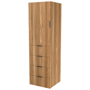 Lugna 2048 x 600 x 580mm Cove Hanging 4 Drawers Left Hinged Door Storage Cabinet
