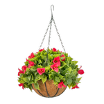Un-Real 33cm Artificial Bougainvillea Hanging Basket