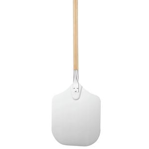 Anygleam 30x35cm Pizza Spatula With Wooden Handle Bakeware Kitchen Tools No Oxidation