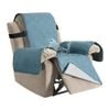 Smarcute 1 Seater Waterproof Recliner Chair Cover Sofa Protector Non Slip Blue