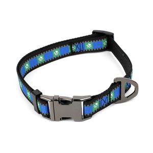 NRL New Zealand Warriors Pet/Dog Reflective Adjustable Collar Nylon 38cm-58cm