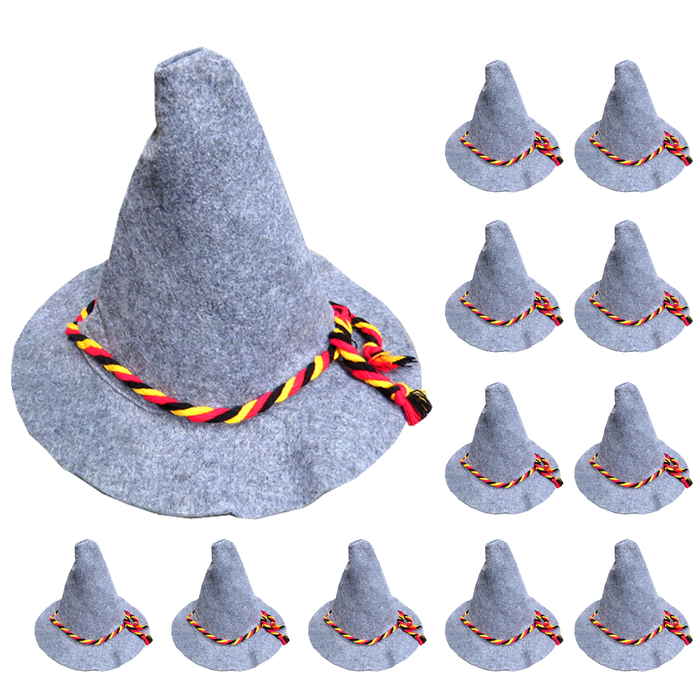 12x Adult Bavarian Beer Hat Oktoberfest German Octoberfest Costume Wizard