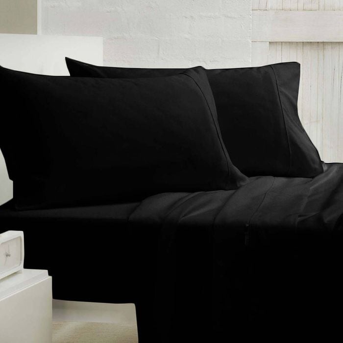 Gainsborough 250tc Polyester Cotton Sheet Set Black King Single