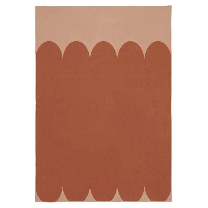 Loopsie-320cm X 230cm-junin Printed Orange Washable Rug