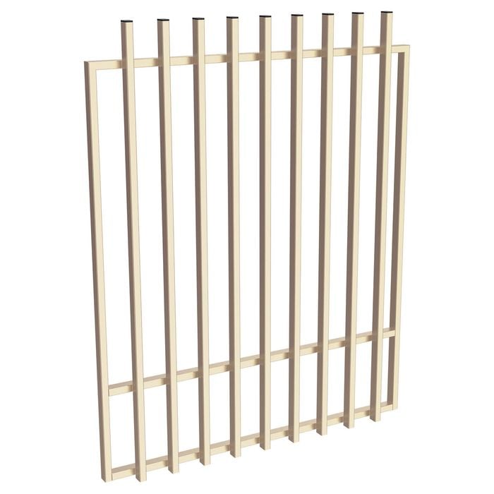 ProtectorAl 800 - 1200 x 1500mm Primrose Aluminium Batten Pool Gate