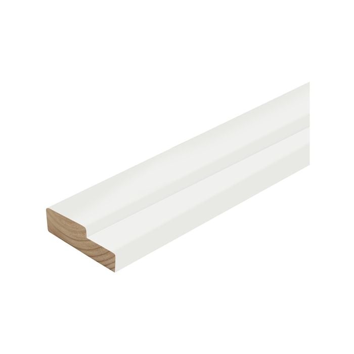 112 x 30mm 1.05m Pinetrim Plus Rebated Flat Door Jamb 38mm Rebate Finger Jointed Untreated Pre-Primed Pine