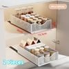 2pcs Cabinet Pull Out Slide Drawer Kitchen Shelf Organiser Rack Storage Spices Holder Cabinets Mini White - Mini White