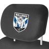 Canterbury Bulldogs Official Nrl Universal Car Headrest Cover Pairs