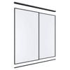 Lugna 2400 x 1801-2400mm Black Melamine Wardrobe Double Sliding Doors