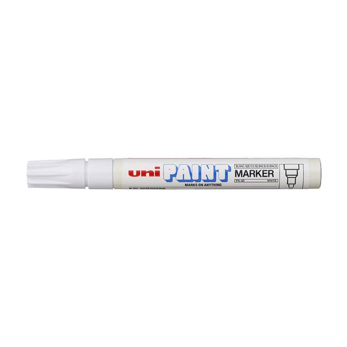 Uni PX20 Medium Bullet Tip Paint Marker 12pcs (White)