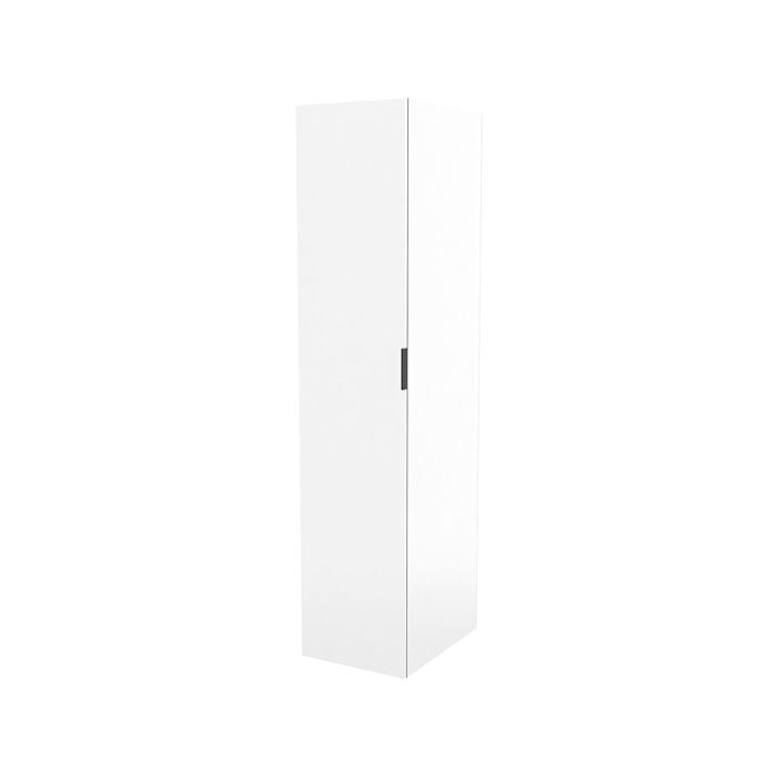Lugna 2048 x 450 x 580mm White Double Hangrail 1 Shelf Left Hand Door Cabinet