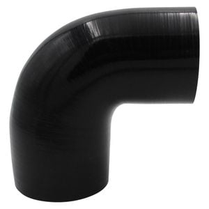 GASO 90 Degree Standard Elbow 3.5" (89mm) Silicone Hose Black