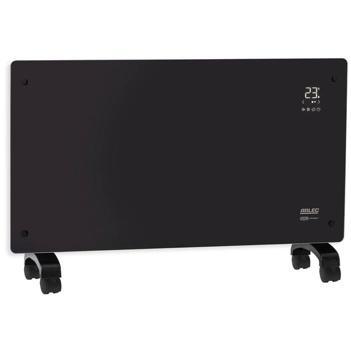 Arlec 2400W Black Glass Grid Connect Panel Heater
