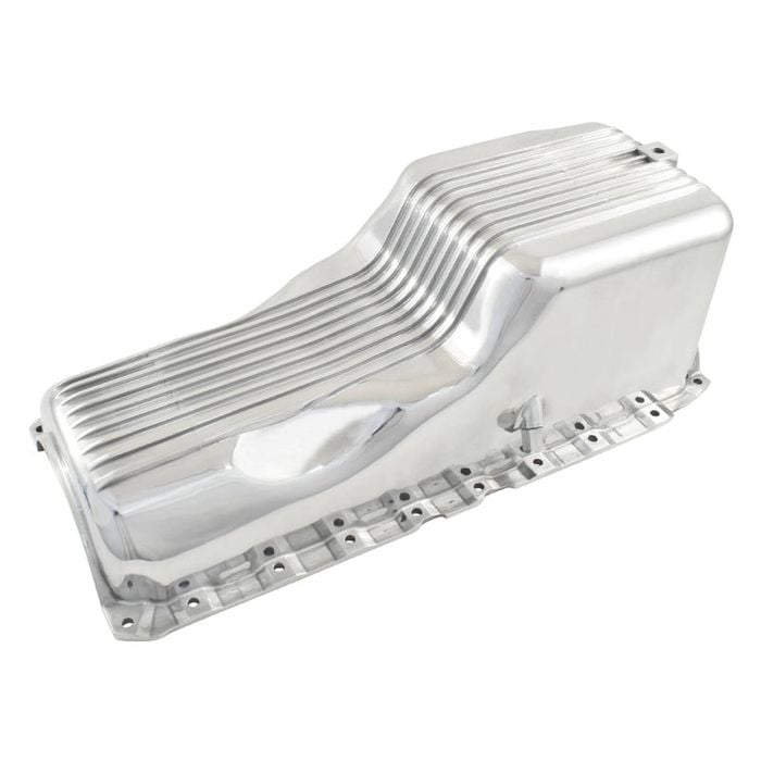 Polished Finned Aluminium Oil Pan Sump, Big Block Chev 454 502 572 Gen 5 1991+