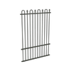 ProtectorAl 350 - 1200 x 1800mm Woodland Grey Aluminium Loop And Spear Pool Fence Panel With Mid Rail