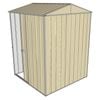 Build-a-Shed 1.5 x 1.5 x 2.3m Gable Single Sliding Side Door Shed - Cream