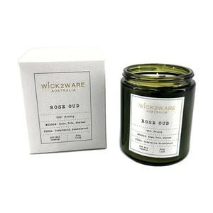 More Than Party Green Soy Candle Home Fragrance Rose Oud 210g
