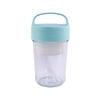 Avanti 650ml Silicone/Glass Food Jar w/Lid Snack Storage Container Duck Egg Blue