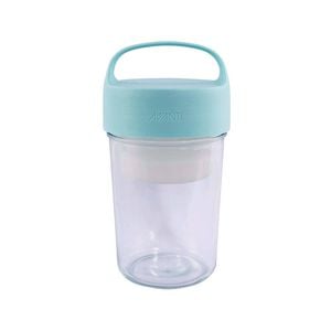 Avanti 650ml Silicone/Glass Food Jar w/Lid Snack Storage Container Duck Egg Blue