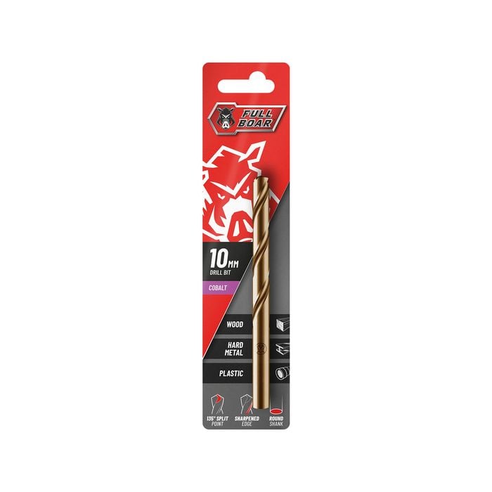 Full Boar 10mm M35 Cobalt Drill Bit