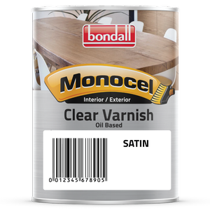 Bondall 250ml Clear Satin Monocel Timber Varnish