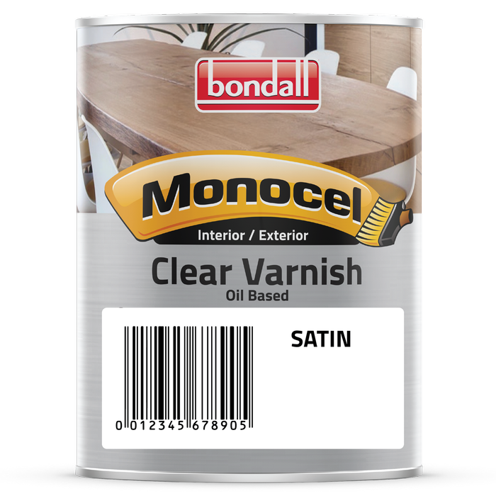 Bondall 250ml Clear Satin Monocel Timber Varnish