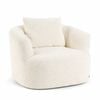 Grumpi Furniture Peachi Swivel Armchair - Boucle Ivory