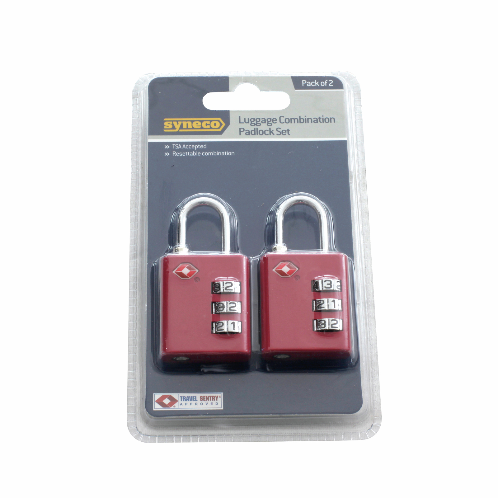 Syneco Luggage Combination Padlock Set 2 Pack Bunnings Australia