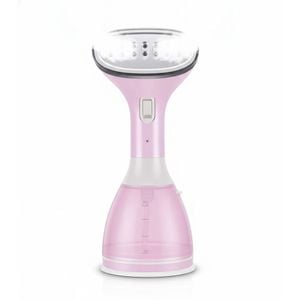 Powerful Handheld Garment Steamer - 280ml Water Tank -Vertical/Horizontal Wrinkle Remover - Pink