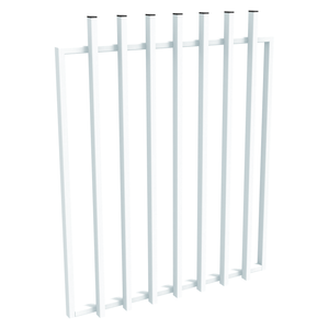 ProtectorAl 975 x 1200mm Pearl White Aluminium Batten Pool Gate
