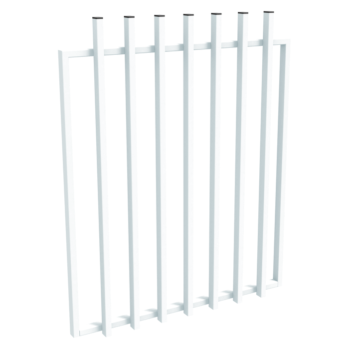 ProtectorAl 975 x 1200mm Pearl White Aluminium Batten Pool Gate