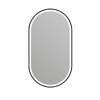 Barelli 900mm Black Signature Framed Pill LED Mirror Front-Lit With Demister & Dimming IP44