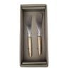 2pc NF Living Spreader Set Elegant Rustic Stainless Steel 22.5x10cm Brown